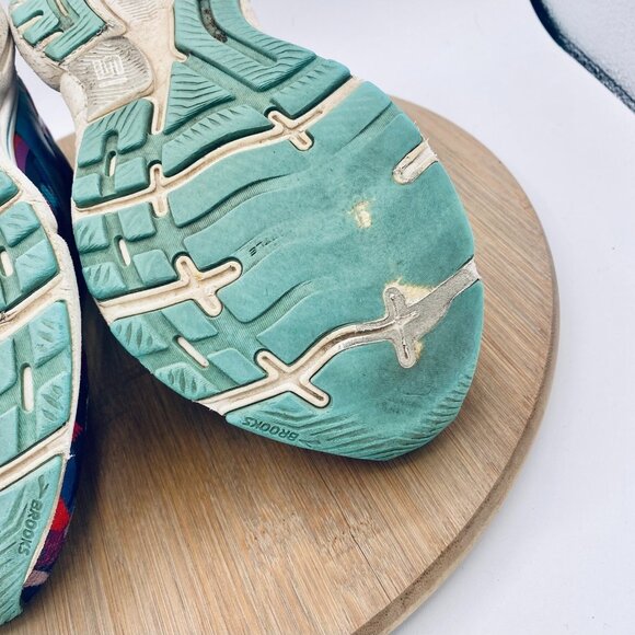 Brooks Ghost 15 Running Shoes Womens 8 Blue Mesh Trainers Sneakers - Picture 14 of 15